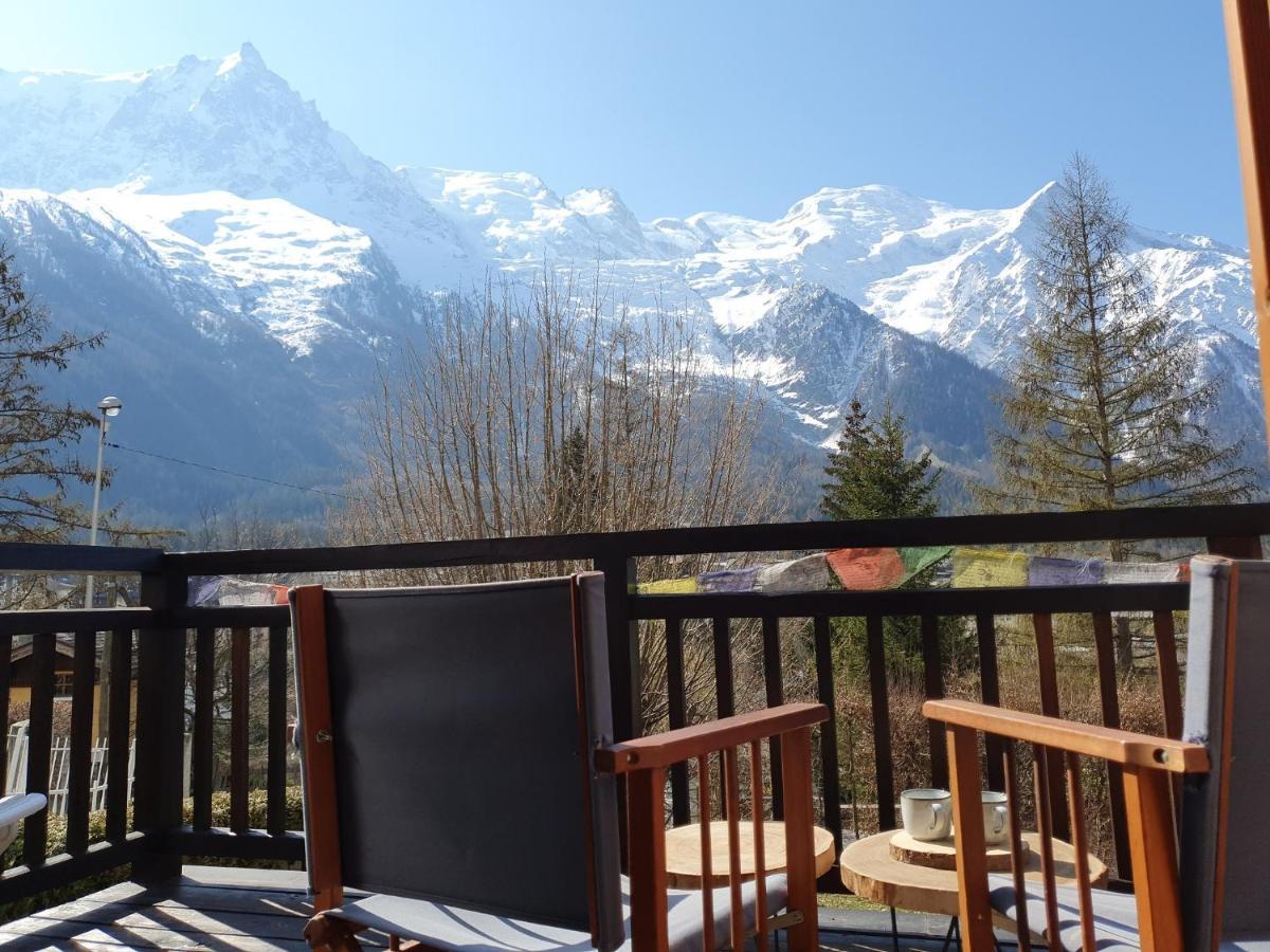 "Chalet Bobo" Cosy & Magnifique Vue Chx Sud 霞慕尼 外观 照片